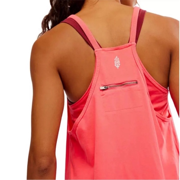 Free People Hot Shot Mini Dress With Pockets In Electric Sunset. NWOT! Sz XL - Picture 4 of 9